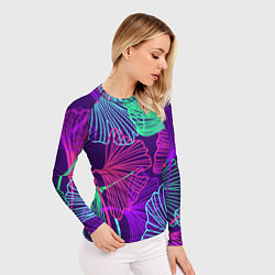 Рашгард женский Neon color pattern Fashion 2023, цвет: 3D-принт — фото 2