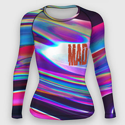 Рашгард женский Neon pattern Mad, цвет: 3D-принт