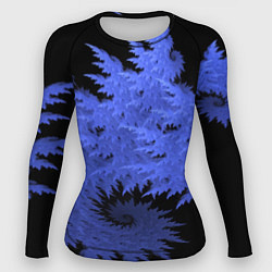 Рашгард женский Абстрактный морозный узор Abstract frost pattern, цвет: 3D-принт