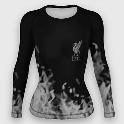 Рашгард женский Liverpool Серое пламя, цвет: 3D-принт