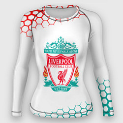 Рашгард женский Liverpool соты, цвет: 3D-принт
