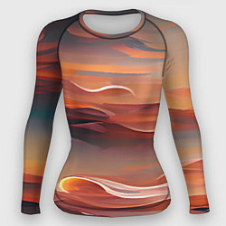 Рашгард женский Буря в пустыне, цвет: 3D-принт