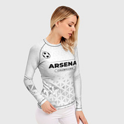 Рашгард женский Arsenal Champions Униформа, цвет: 3D-принт — фото 2