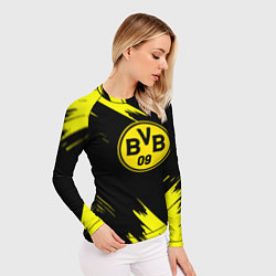 Рашгард женский Borussia texture, цвет: 3D-принт — фото 2