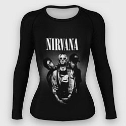 Рашгард женский Nirvana рок-группа, цвет: 3D-принт
