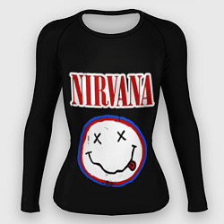 Рашгард женский Nirvana гранж, цвет: 3D-принт