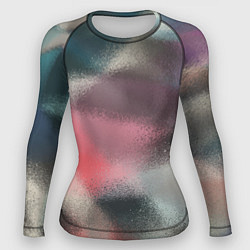 Рашгард женский Современный разноцветный абстрактный узор, цвет: 3D-принт