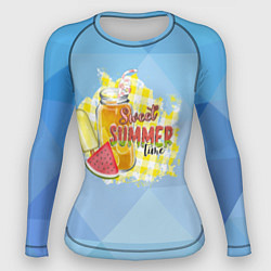 Рашгард женский Лимонад и мороженое, цвет: 3D-принт