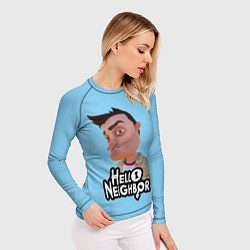 Рашгард женский Привет сосед: Ник Рот, цвет: 3D-принт — фото 2