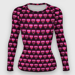 Рашгард женский Poppy Playtime - Kissy Missy Pattern - Huggy Wuggy, цвет: 3D-принт