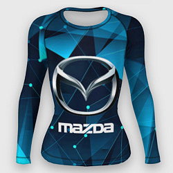 Рашгард женский Mazda - абстракция, цвет: 3D-принт