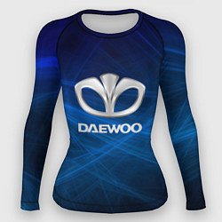 Рашгард женский Daewoo - лучи, цвет: 3D-принт