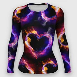 Женский рашгард Пламенное сердце - паттерн