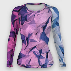 Рашгард женский Полигональная скальная текстура, цвет: 3D-принт