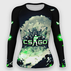 Рашгард женский CS GO green, цвет: 3D-принт