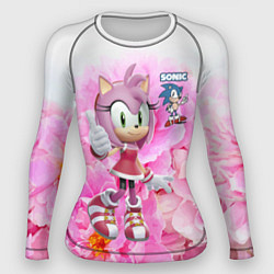 Рашгард женский Sonic - Amy Rose - Video game, цвет: 3D-принт