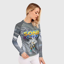 Рашгард женский Silver Hedgehog - Sonic - Video Game, цвет: 3D-принт — фото 2