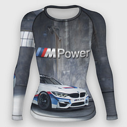 Рашгард женский BMW M4 GT4 - racing team - motorsport, цвет: 3D-принт