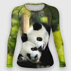 Рашгард женский Влюблённые панды, цвет: 3D-принт