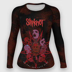 Рашгард женский Slipknot red satan, цвет: 3D-принт