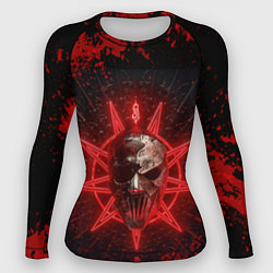 Женский рашгард Slipknot red satan star