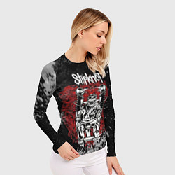 Рашгард женский Slipknot скелет, цвет: 3D-принт — фото 2