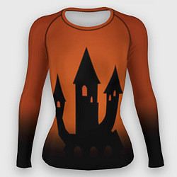 Рашгард женский Halloween - замок ведьм, цвет: 3D-принт