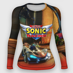 Рашгард женский Team Sonic racing - hedgehog - video game, цвет: 3D-принт