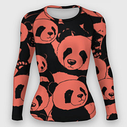 Рашгард женский С красными пандами, цвет: 3D-принт