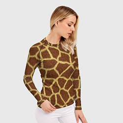 Рашгард женский Текстура жирафа, цвет: 3D-принт — фото 2