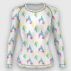 Рашгард женский Паттерн треугольники, цвет: 3D-принт