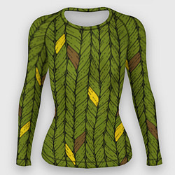Рашгард женский Вязаное полотно, цвет: 3D-принт