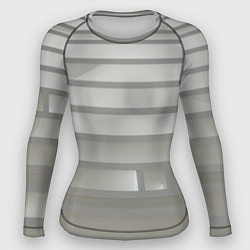 Рашгард женский Серый паттерн из различных блоков, цвет: 3D-принт