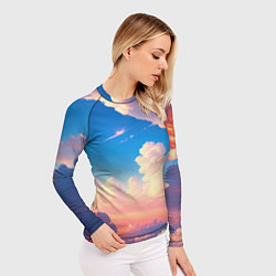 Рашгард женский Небо и облака, цвет: 3D-принт — фото 2