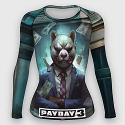 Рашгард женский Payday 3 bear, цвет: 3D-принт