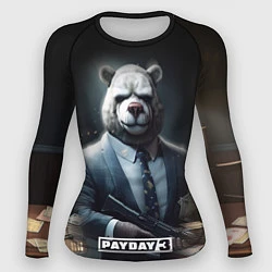 Рашгард женский Payday3 bear, цвет: 3D-принт