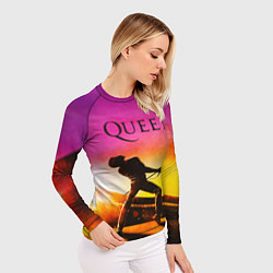 Рашгард женский Queen Фредди Меркьюри, цвет: 3D-принт — фото 2