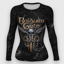 Рашгард женский Baldurs Gate 3 dark logo, цвет: 3D-принт