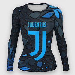 Рашгард женский Juventus blue logo, цвет: 3D-принт