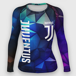 Рашгард женский Juventus logo blue, цвет: 3D-принт