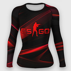 Женский рашгард CSGO red black logo