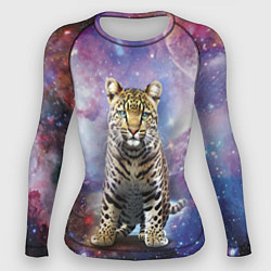 Рашгард женский Space leopard, цвет: 3D-принт