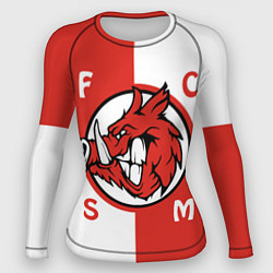 Рашгард женский FCSM мясо, цвет: 3D-принт