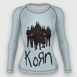 Рашгард женский Korn band, цвет: 3D-принт