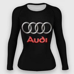 Женский рашгард Audi sport на чёрном