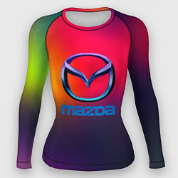 Рашгард женский Mazda gradient, цвет: 3D-принт