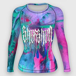 Рашгард женский Shurshun - tie-dye, цвет: 3D-принт
