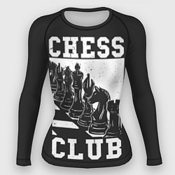 Рашгард женский Шахматный клуб, цвет: 3D-принт