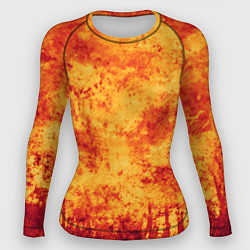 Рашгард женский Осенний пожар, цвет: 3D-принт