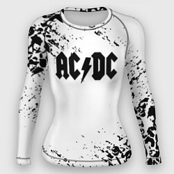 Женский рашгард ACDC rock collection краски черепа